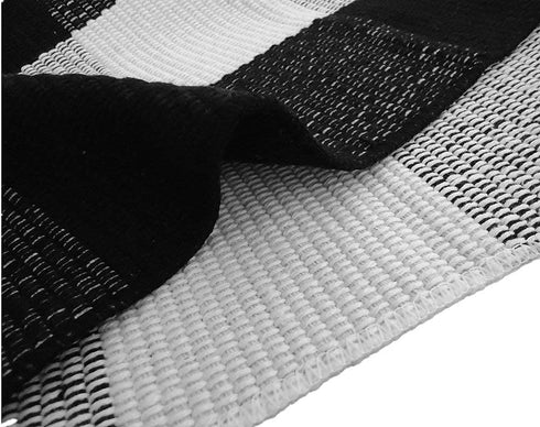 Levinis Buffalo Check Rug - Cotton Washable Porch Rugs Durable and Washable Outdoor Rugs Door Mat Hand-Woven Buffalo Plaid Rug for Outdoor/Kitchen/Bathroom/Entry Way/Bedroom, 2' x 3'