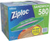 Ziploc Easy Open Tabs Sandwich Bags 580, 145 Count (Pack of 4)