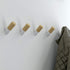 Franklin Brass B41615-PUW-B Modern Slant Hook, 2-1/4", Pine Unfinished & Pure White, 5 Pack