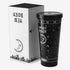YAYMEW Insulated 24oz Stainless Steel Witch Witchy Tumbler with Straw Gothic Goth Travel Coffee Cup Double Wall Vacuum Water Bottle Simple Modern Kitchen Decor Mug Gifts For Reusable Thermos 750ml