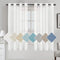 Linen Blended Curtains Semi Sheer Curtains 63 Inches Long Light Filtering Nickel Grommet Window Treatment Panels Privacy Added Drapes for Bedroom/ Living Room, Set of 2, White