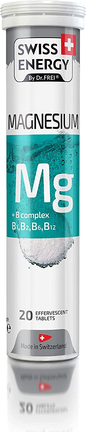 Swiss Energy by Dr. Frei Magnesium + B Complex, 20 Effervescent Tablets