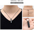 Imrsanl Cremation Jewelry for Ashes Pendant Urn Necklace Cylinder with Glass Vial Keepsake Ashes Memorial Jewelry
