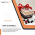 PaperMi PET Clear Lid Strong Pan Lids Having a Perfect Match with Our 7 Loaf Pans 25 pc Crystal Clear Pan Cover. Disposable Lid for Carry Out, Takeout and to Go- Holiday Gifts