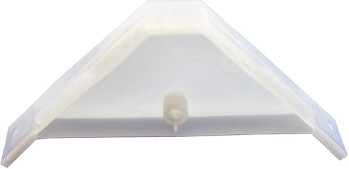 Berta (40 Pieces) 90 Degree Cabinet Triangle Bracket, Plastic White Corner Support Braces