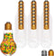 Houseables Fillable Light Bulb, Candy Container, Gold, Plastic, 100 ML, 1" W x 4.9" L, 24 Pack, 5.5 Oz, Clear, Fake Lightbulb, Jar for Drinking, Christmas Ornaments, Party Favors, Crafts, Decorations