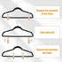 Velvet Hangers Clips Flocked Finger Clips Velvet Clothes Clips Strong Pants Hangers Clips for Slim-line Clothes Velvet Hangers (Beige,48 Pieces)
