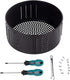 Hongwen Air Fryer Replacement Basket, Non Stick Sturdy Roasting Cooking Cast Iron Baking Tray Universal Bread Pan Air fryer Accessories for All Air Fryer Oven (3.5l with tools)