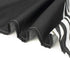 LB Black and White Shower Curtain Classic Gold Love Words Design Striped Shower Curtains Modern Bathroom Decor, Waterproof Polyester Fabric Curtain 72x72 Inch with 12 Hooks