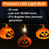 GameXcel Halloween Pumpkin Lanterns String Lights, 16.4FT 30 LEDs Jack O Lantern Lights with Remote Control & Timer 8 Lighting Modes Battery-Powered for Halloween Decorations Indoor Outdoor Decor
