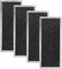 Microwave Recirculating Charcoal Filter WB02X10956 JX81H Charcoal Filter Replacement by AMI PARTS - Replaces AH951943 EA951943 JX81H(4pcs)