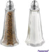(Set of 12) 1 oz. Tower Salt and Pepper Shakers, Tall Glass Body Mini Salt and Pepper Shakers for Restaurant by Tezzorio