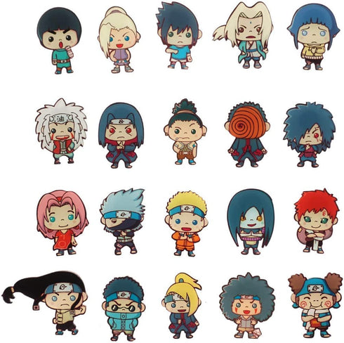20 Plastic Fridge Magnets with Chibi Figures