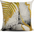 CARROLL Set of 4 Gold Leaf Black Ink Marble Pattern Home Decoration Pillow Cover Modern Square Sofa Cushion Cover 18x18 Inch