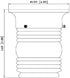 Design House 587238 Jelly Jar 1-Light Indoor/Outdoor Flush Mount Ceiling Light, Oil Rubbed Bronze