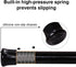 6 Pack Spring Tension Curtain Rod Adjustable Length for Kitchen, Bathroom, Cupboard, Wardrobe, Window, Bookshelf DIY Projects (Black - 6 Pack,15.7" to 28" Adjustable)