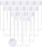 Aneco 16 Pack 12 Ounce Clear PET Plastic Juice Bottles Empty Round Bottles with Lids for Juice, Milk, Tea and Other Beverages