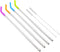 Big Drinking Straws Reusable 14.5" Extra Long 8mm Extra Wide Food-Grade 18/8 Stainless Steel Silicone Elbows Tips for Smoothie Milkshake Cocktail Juice Hot Drinks - Set of 4 + 2 Cleaning Brushes