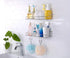 TESOT Adhesive Bathroom Shelf Organizer Shower Caddy Kitchen Storage Rack Wall Mounted No Drilling SUS304 Stainless Steel - 2 Pack
