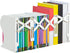 Deli Adjustable Bookend, Desk Magazine File Organizer Holder, Metal Book Ends for Heavy Books, Shelf, Office, Extends up to 19 inches, White