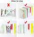 Deli Adjustable Bookend, Desk Magazine File Organizer Holder, Metal Book Ends for Heavy Books, Shelf, Office, Extends up to 19 inches, White