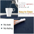 Navy Blue Placemats Set of 4, Faux Leather Waterproof Wipeable Washable Indoor Placemats for Dining Table Home Kitchen Dinner, Dark Blue Rectangle Placemats, WEHVKEI Easy Clean Table Mats Set of 4