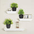 LELEE Artificial Potted Plants Mini Fake Plants, 3 Pack Small Eucalyptus Potted Faux Decorative Grass Plant with Black Plastic Pot for Home Decor, Indoor, Office, Desk, Table Decoration