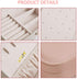 LATIT Small Jewelry Box for Women Girls,Portable Travel Mini Jewelry Organizer Box PU Leather Travel Jewelry Organizer Case Jewelry Holder Display for Ring Earrings Necklace Bracelet Bangle/Pink