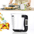 Digital kitchen Electronic Measuring Cup Scale Measuring Cup Kitchen Scales Digital Beaker Household Jug Scales with LCD Display Temp Measurement and Weight Display Black