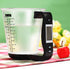 Digital kitchen Electronic Measuring Cup Scale Measuring Cup Kitchen Scales Digital Beaker Household Jug Scales with LCD Display Temp Measurement and Weight Display Black