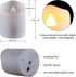 MIXALY 6 Pack 1.8?H Rechargeable LED Votive Tea Lights with Remote Timer - More Realistic Flickering Halloween Tealight Candles Warm White - Ideal for Daily/Party/Holiday Decor