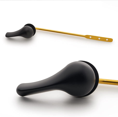 Bronze Toilet Tank Flush Lever Handle Replacement, with Nut Lock, Fits Most Toilets, Universal (Front Mount)