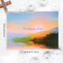 Funeral Guest Book A Celebration of Life Guest Sign In Book Memorial Service Guest Book with Lake Sunset Mountain Design 11.5 x 8.3 Inch Memorial Guest Condolence Book for Funeral Visitor Registration
