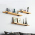 Halyuhn White Shelving Brackets 4 Pcs for Small Floating Wood Shelves, 4 x 3 inches Wall Triangle Shelf Brackets with 2 inches Anchor Screws, White Carbide Metal Brackets Set for Wood Shelf