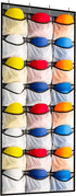 Hat Rack for Door or Wall, Baseball Hat Organizer Over The Door , 24 Deep Large Pockets Sports Caps Hat Display Storage Holder (Grey)