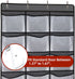 Hat Rack for Door or Wall, Baseball Hat Organizer Over The Door , 24 Deep Large Pockets Sports Caps Hat Display Storage Holder (Grey)