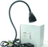 QUANS 5W Clip on Clamp Gooseneck COB LED Desk Table Light lamp Cool White 19inch Neck Black