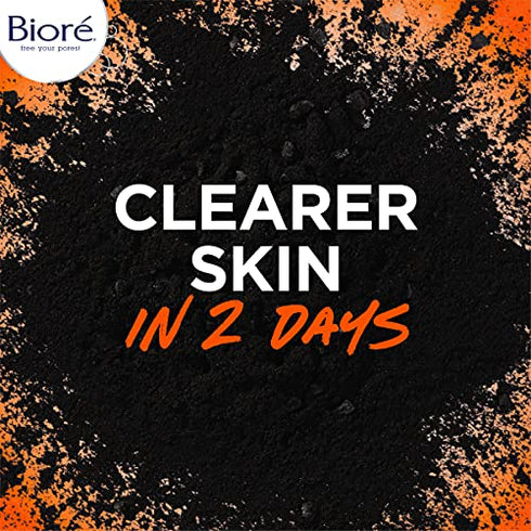 Bioré Charcoal Acne Face Scrub, with 1% Salicylic Acid and Natural Charcoal, Helps Prevent Breakouts and Absorb Oil for Deep Pore Cleansing, 4.5 Ounce (HSA/FSA Approved)