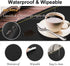 Black Faux Leather Placemats Set of 4, Waterproof Wipeable Washable Indoor Placemats for Dining Table Home Kitchen Dinner, Elegant Rectangle Placemats, Easy Clean Table Mats Set of 4 by WEHVKEI