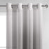 DWCN Ombre Sheer Curtains - Faux Linen Gradient Grommet Top Semi Voile Drapes for Bedroom and Living Room, Set of 2 Window Curtain Panels, 52 x 96 Inches Long, Grey