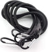 2pcs 48x1/3 Inch Bungee Cord with Hook Heavy Duty Straps 2 Climbing Hooks Strong Elastic Rope Shock Cord Tie Down Set Black