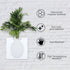 Magic Silicone Vase, Removable Silicone Flower Vase, Reusable Wall-Mounted Sticky Flower Vase, Self-Adhesive Bouquet Plant Storage Decor for Wall, Glass, Window, Fridge, Bathroom(6Pcs White)