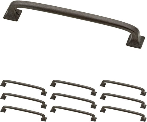 Franklin Brass P29614K-SI-B Square Feet Pull, 5-1/16" (128mm), Soft Iron, 10 Count