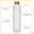 Opard 32oz Motivational Water Bottle with Time Marker to Drink, Reusable Plastic Bottle with BPA Free Tritan for Gym and Sports