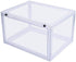 K.T.Z Shoe Boxes,Clear Plastic Shoe Box Magnetic Side Open Stackable Shoe Box ( D Style Transparent, 1 PCS)