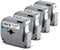 4 Pack Labelife M-K231 Compatible Label Tape Replacement for Brother P Touch M Tape M231 MK231 M-231 M-K231S 12mm 0.47 Inch, for Brother PTouch PT-M95 PT-85 PT-75 PT-65 Label Makers, Black on White