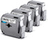 4 Pack Labelife M-K231 Compatible Label Tape Replacement for Brother P Touch M Tape M231 MK231 M-231 M-K231S 12mm 0.47 Inch, for Brother PTouch PT-M95 PT-85 PT-75 PT-65 Label Makers, Black on White
