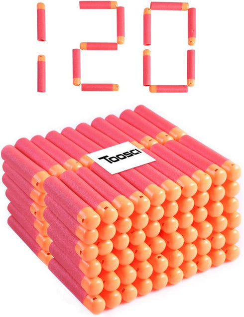 Mega Dart Refill Pack 120 Pcs 9.5cm Red Premium Refill Bullets for N-Strike Mega Series Blasters