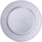 Silver Charger Plates, Round Dinner Charger with Beaded, 13 Inch Plastic Plate Chargers for Wedding, Table Decor, Set of 6