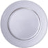 Silver Charger Plates, Round Dinner Charger with Beaded, 13 Inch Plastic Plate Chargers for Wedding, Table Decor, Set of 6